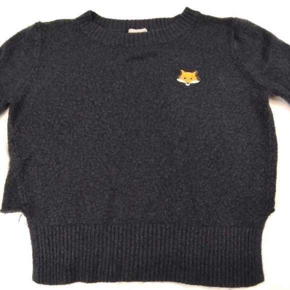 wet seal sweatshirt medium grey fox - Picture 1 of 5